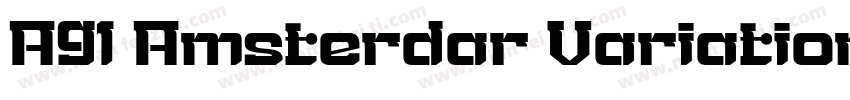 A91 Amsterdar Variation字体转换